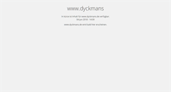 Desktop Screenshot of dyckmans.de