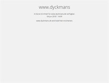 Tablet Screenshot of dyckmans.de